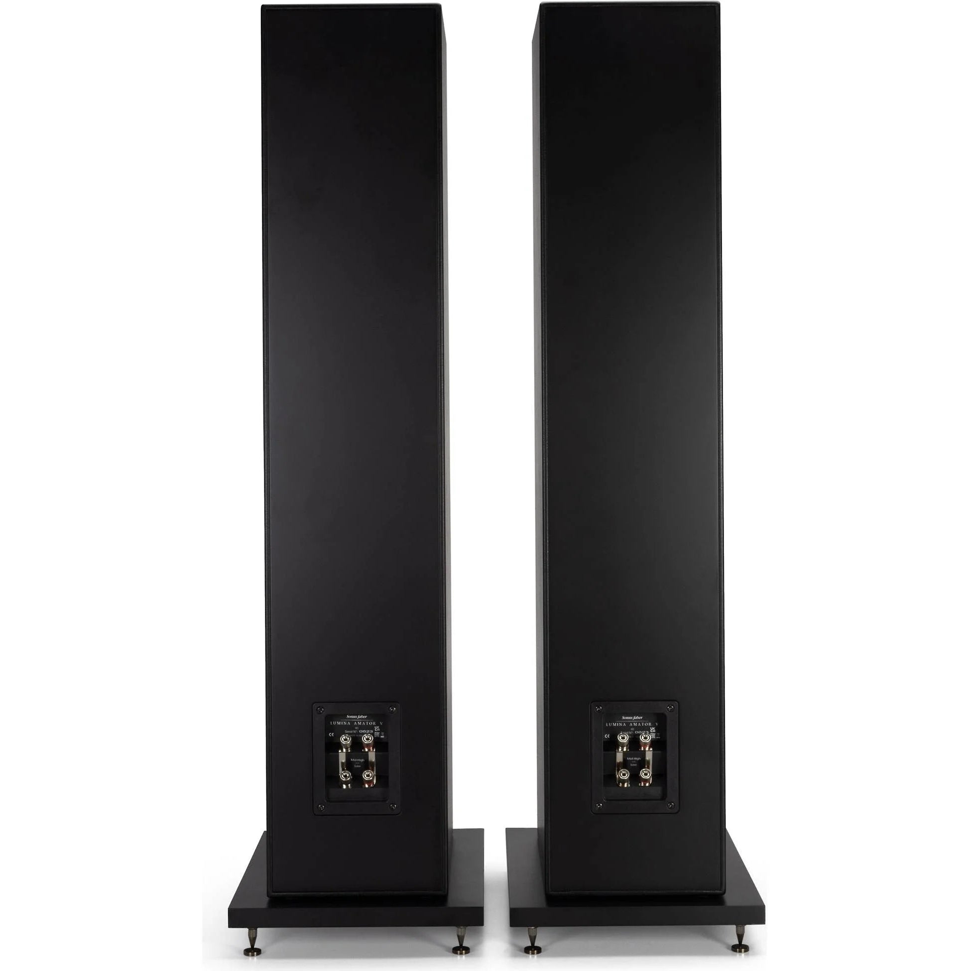 Lumina V Amator bi-wire speaker terminals