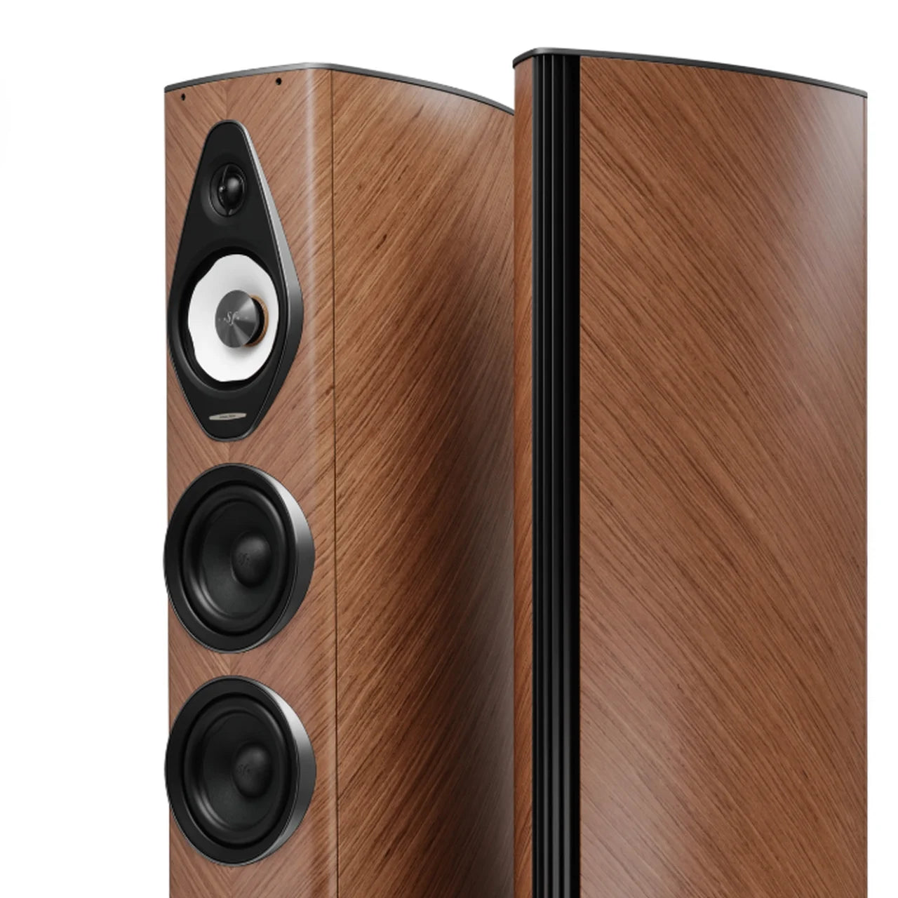 Sonus Faber Olympica G3 III floorstanding speakers in Walnut finish close-up