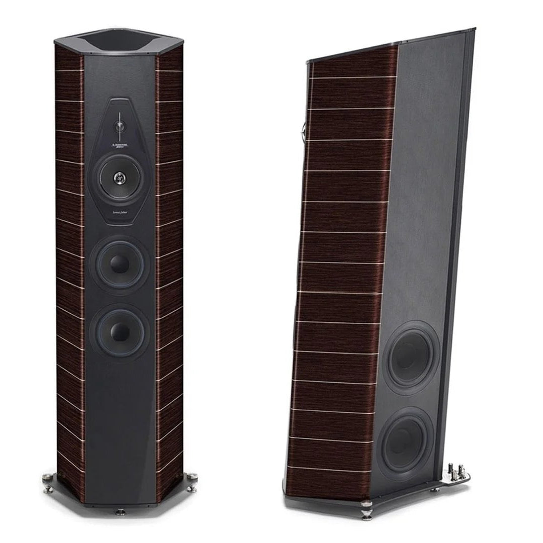 Sonus Faber Reference Series Il Cremonese floorstanding speakers in Wenge finish.