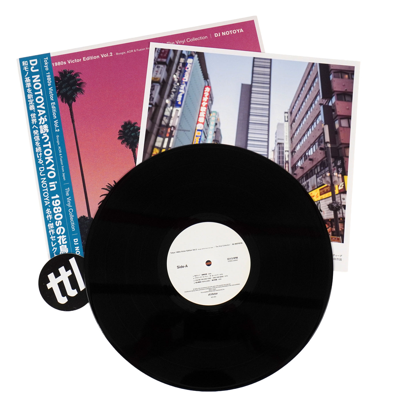 DJ NOTOYA Tokyo 1980s Victor Edition Vol. 2 black vinyl and printed insert