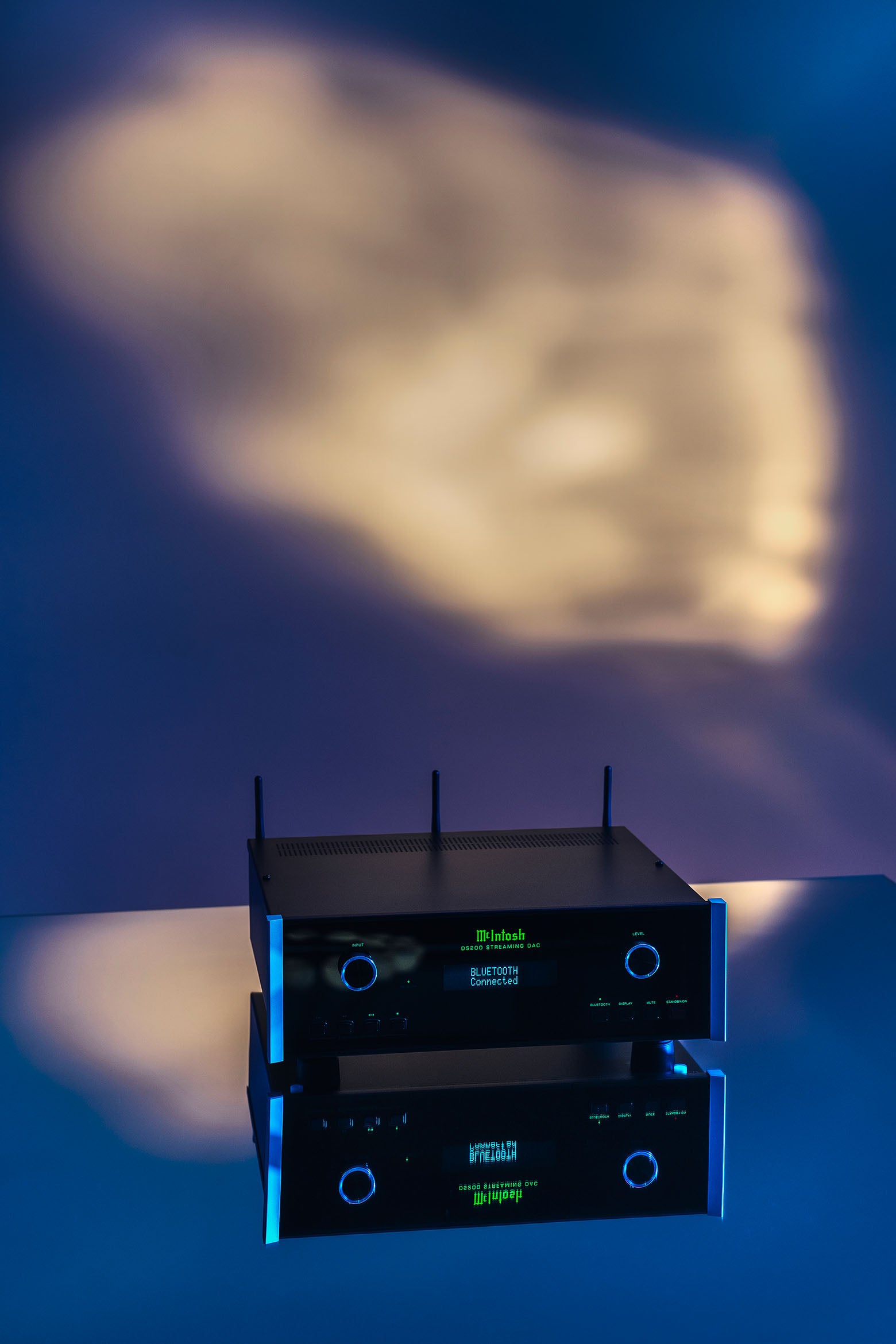 McIntosh DS200 streaming DAC in a high-end listening room