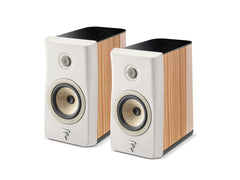 Focal Kanta N1 Bookshelf Speaker (Pair) - Ivory Mat/ Walnut Veneer - Refurbished w/ Warranty - Focal-Audio-Exchange