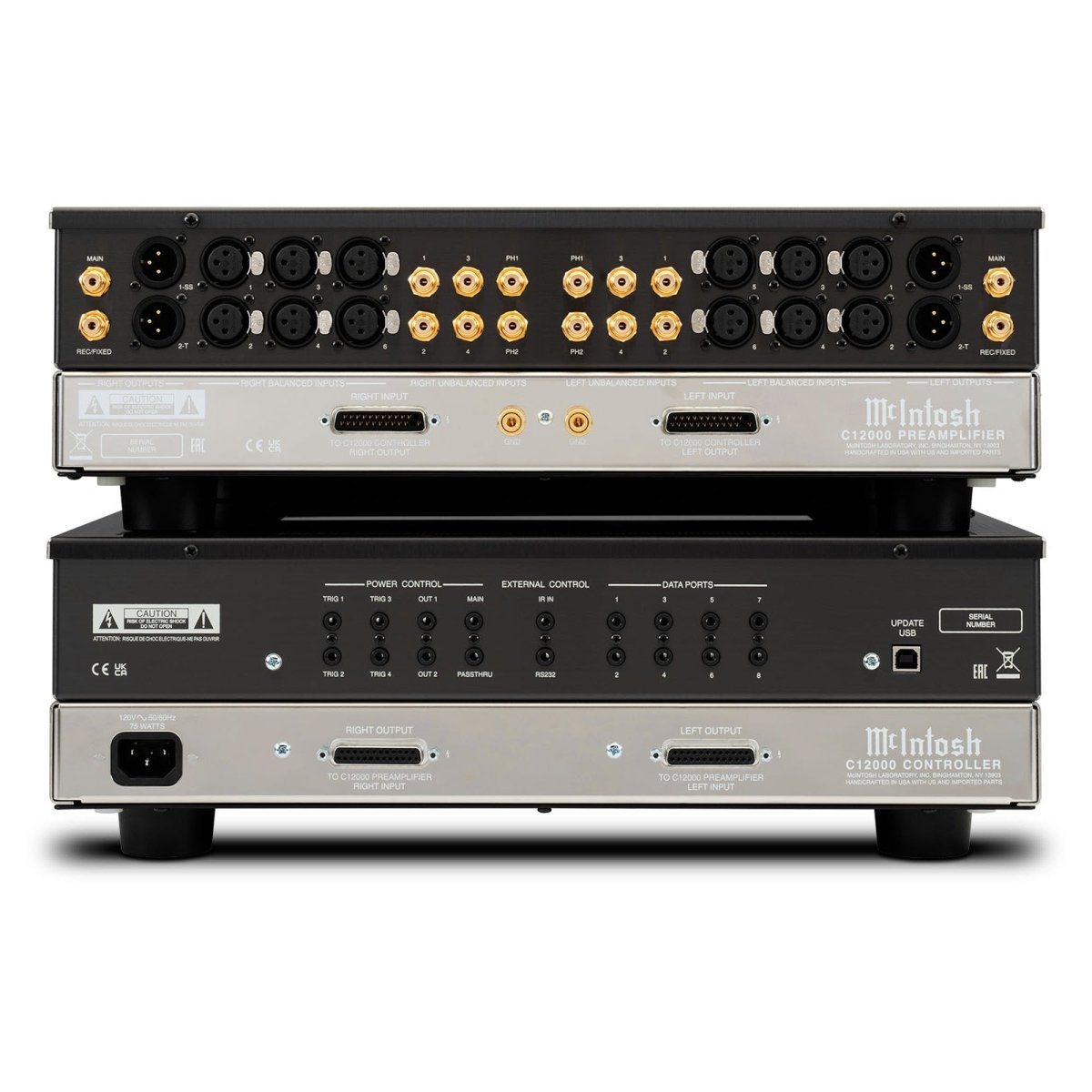 McIntosh C12000 2-Channel Solid State and Vacuum Tube Preamplifier - McIntosh-Audio-Exchange