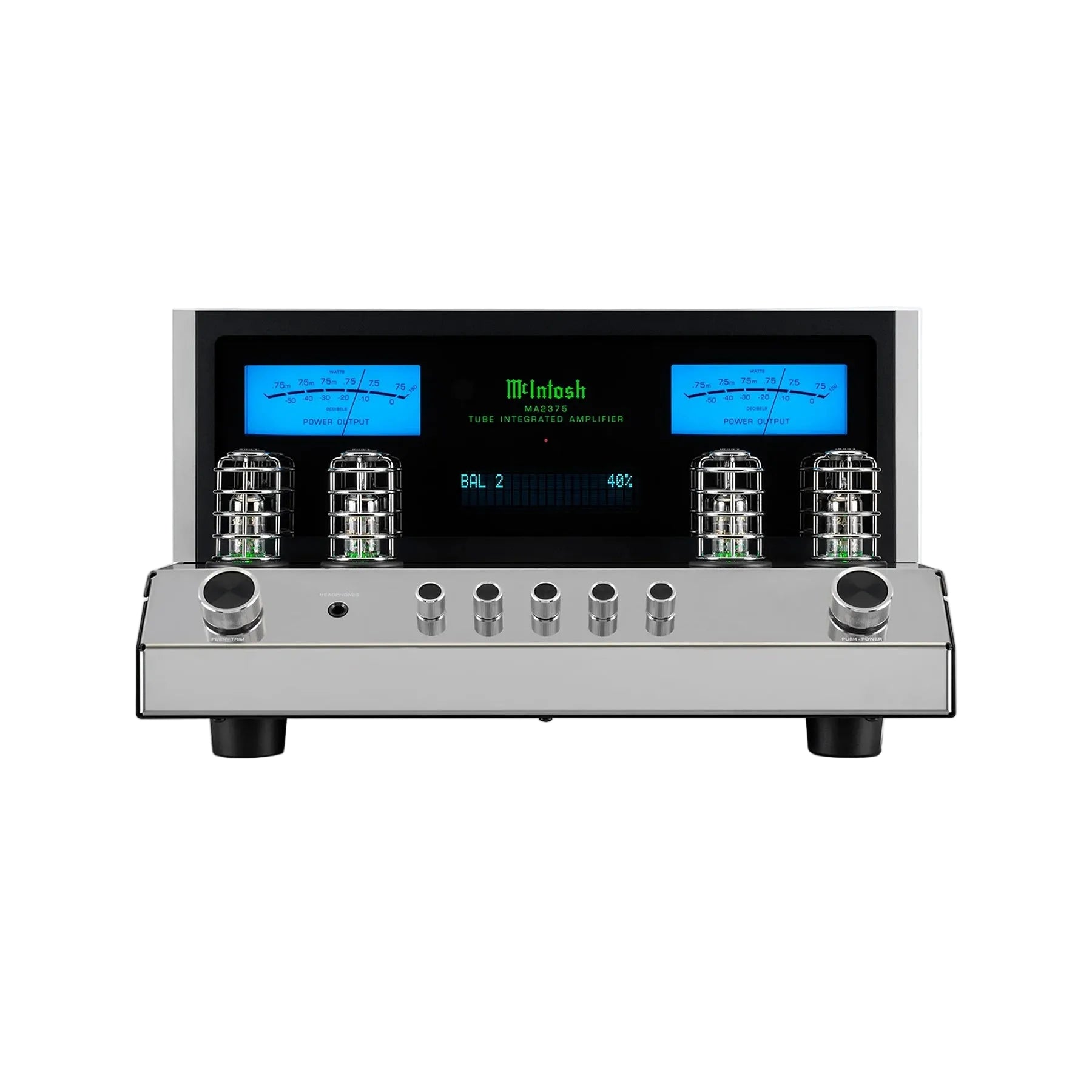 McIntosh MA2375 front panel with balanced input selected