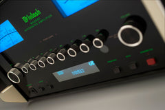 McIntosh MA9500 integrated amplifier front controls, eight-band equalizer and USB audio playback