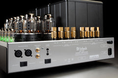McIntosh MC1502 rear panel with balanced and unbalanced inputs and speaker outputs