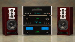 McIntosh MC152 amplifier in a complete McIntosh audio system with source components and speakers