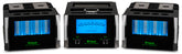McIntosh MC2.1KW tri-chassis monoblock power amplifier front and top view