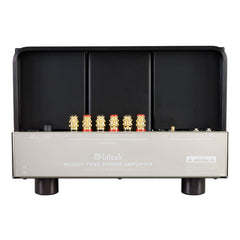 McIntosh MC2301 vacuum tube monoblock amplifier rear angled view