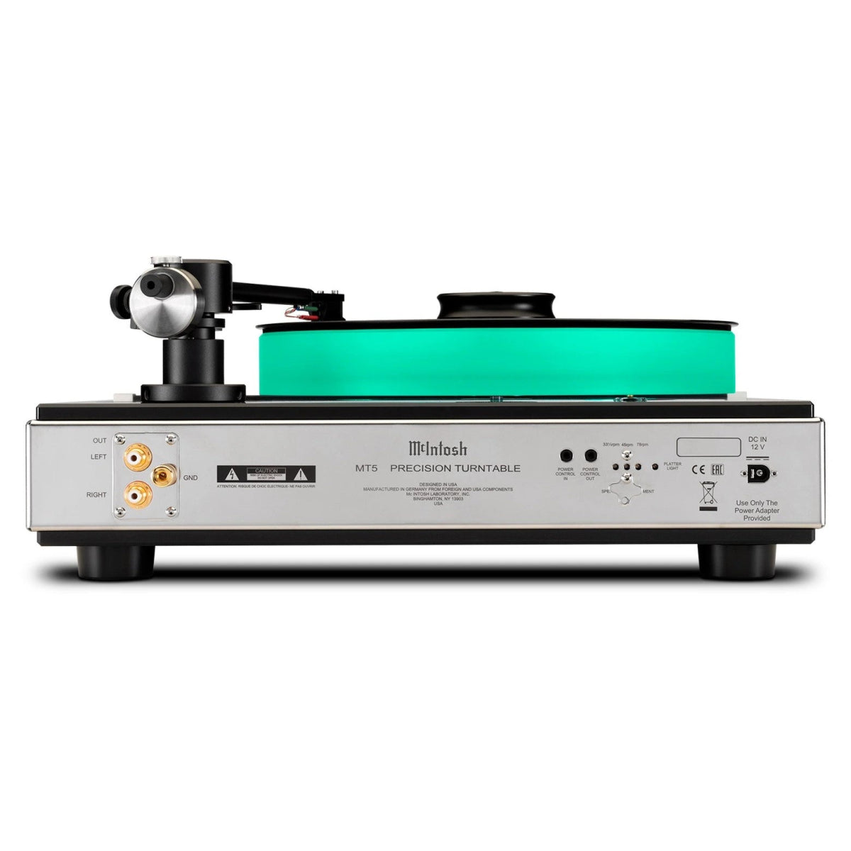 McIntosh MT5 belt-drive turntable product view