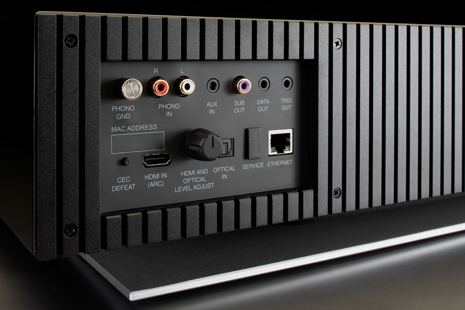 McIntosh RS250 rear inputs and network connections