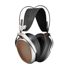 Meze POET open-back planar magnetic headphones angled front view