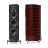Sonus Faber Amati G5 floorstanding speakers in Wenge Wood and Italian leather
