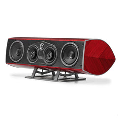 Sonus Faber Vox G3 center channel speaker in Red Wood and Italian leather