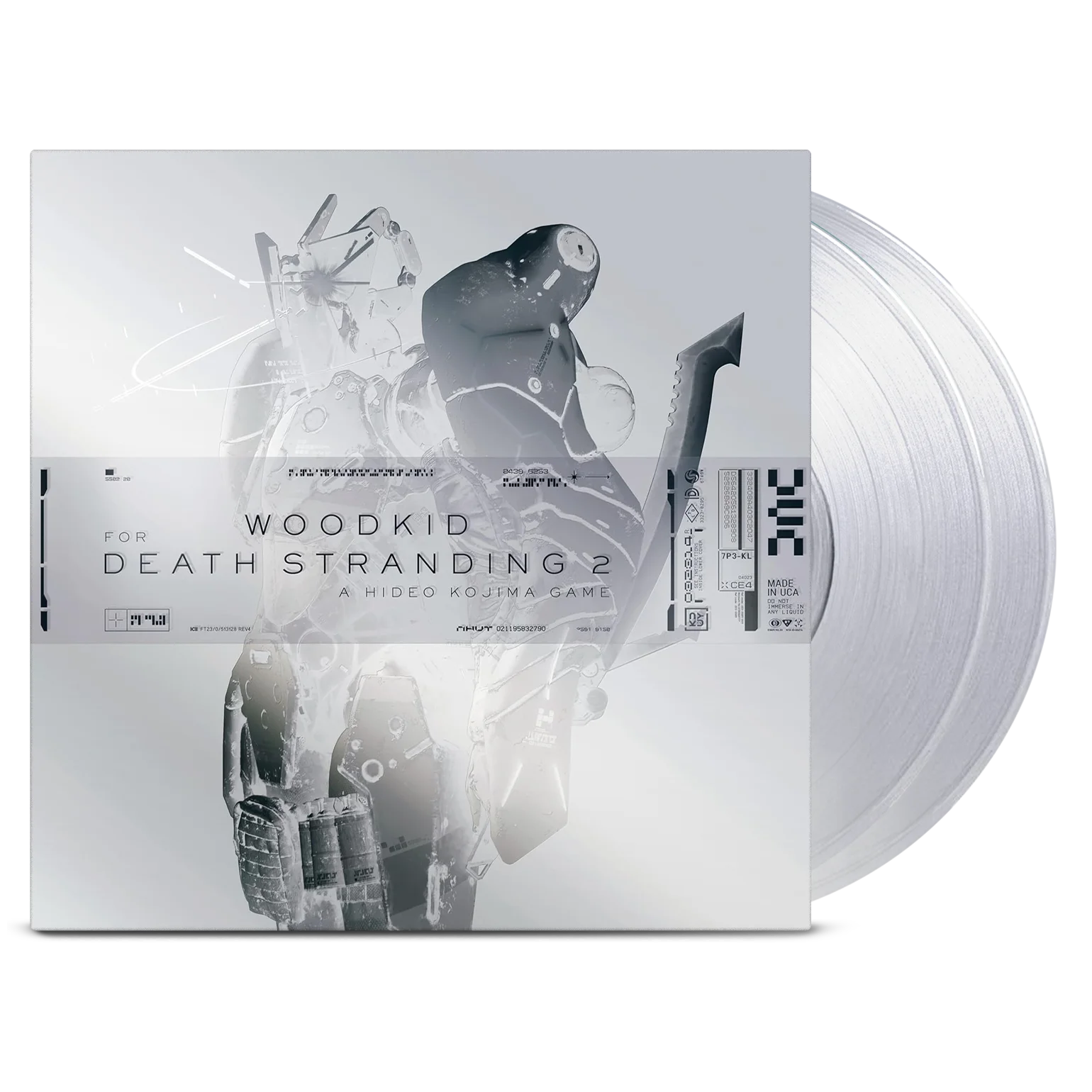 Woodkid Death Stranding 2 On the Beach clear transparent vinyl 2LP packshot