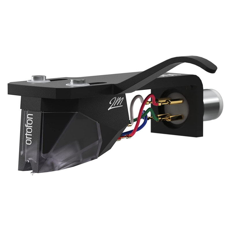 Ortofon 2M Silver Phono Cartridge Premounted on SH-4 Black Headshell - Open Box