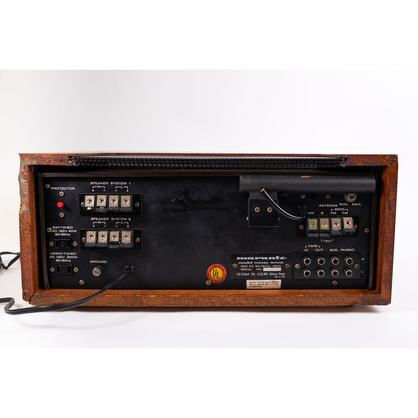Marantz Model 27 Stereo Receiver w/ Wood Case