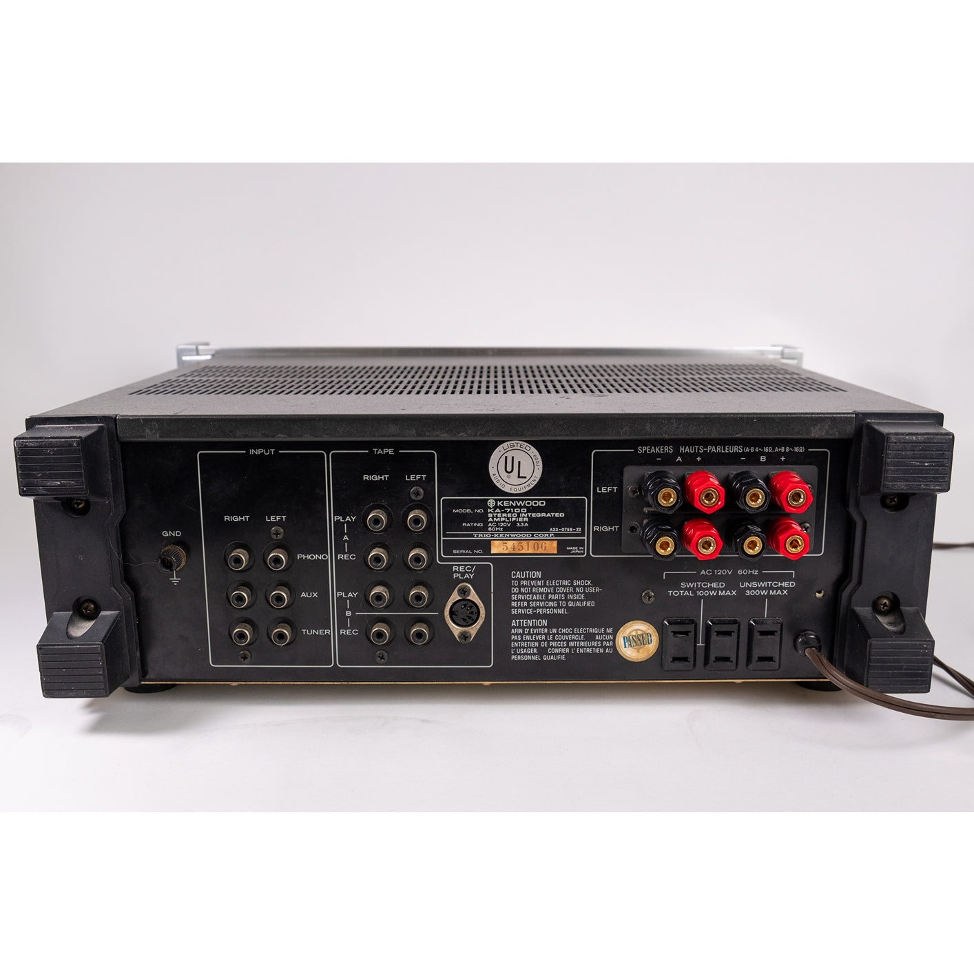 Kenwood KA-7100 Stereo Integrated Amplifier