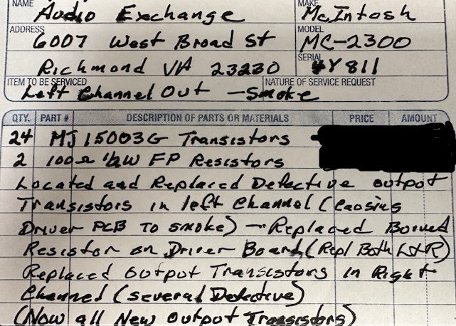 McIntosh MC2300 Solid State Stereo Power Amplifier