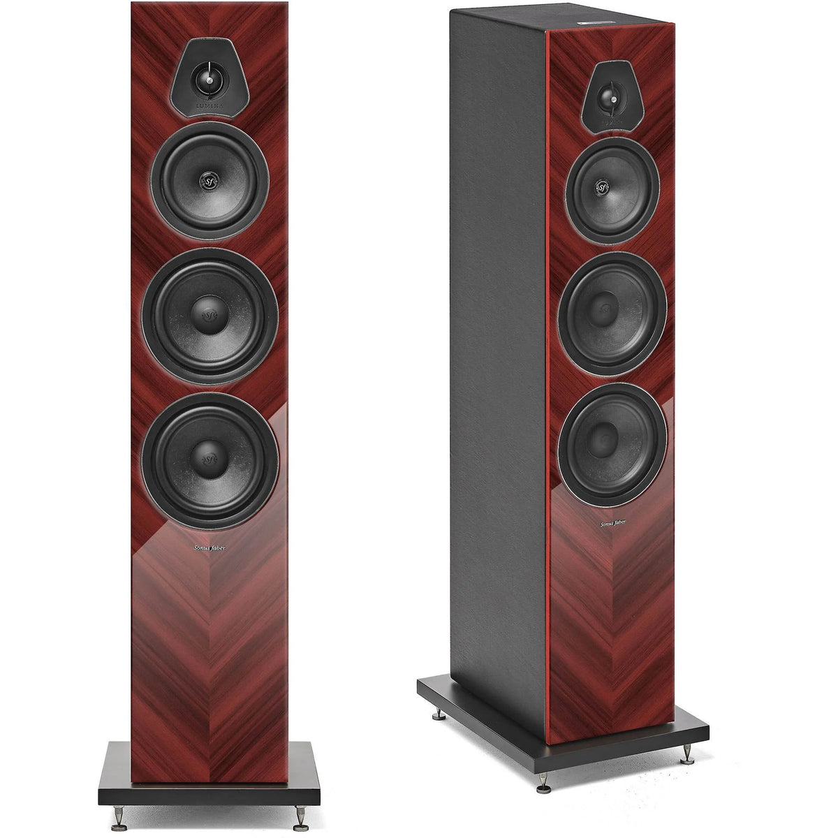 Sonus Faber Lumina V Amator floorstanding speaker in Red High Gloss