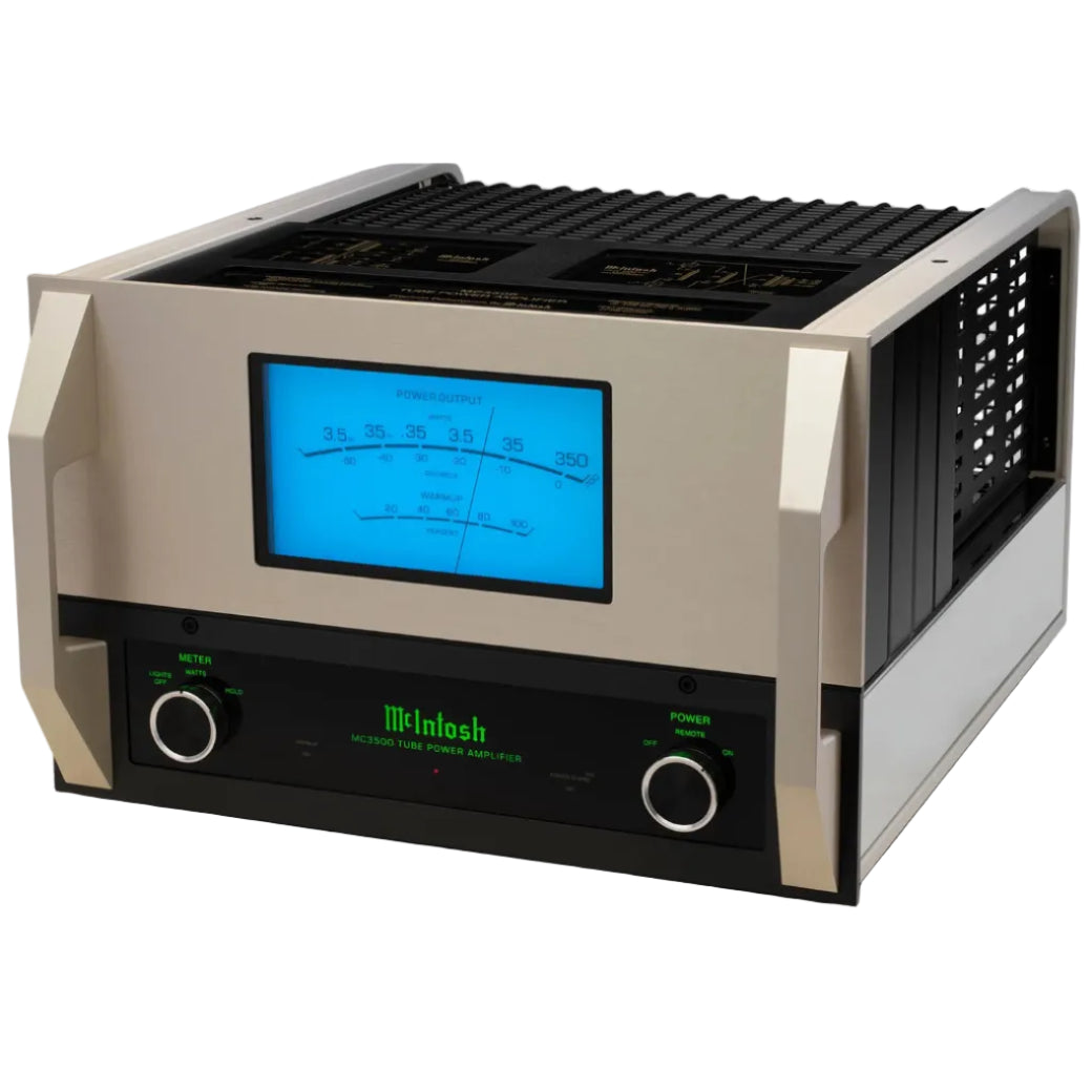 McIntosh MC3500 Mk II 1-channel vacuum tube power amplifier front view
