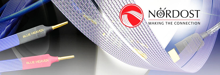 Nordost banner featuring their world class audio cables.