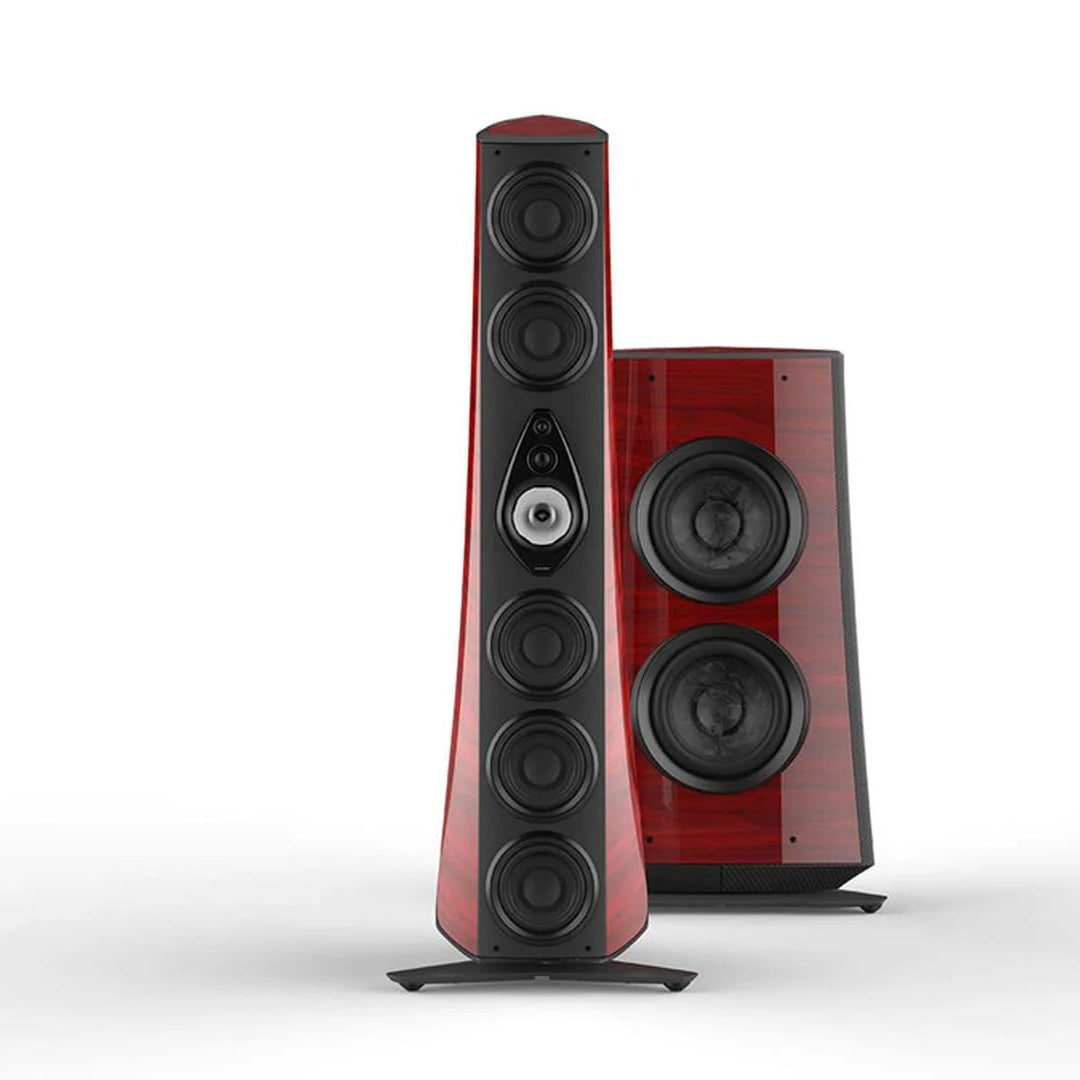 Sonus Faber Suprema main loudspeaker, sculpted cabinet detail