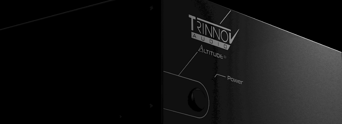 Close-up of the Trinnov AltitudeCI home theater processor