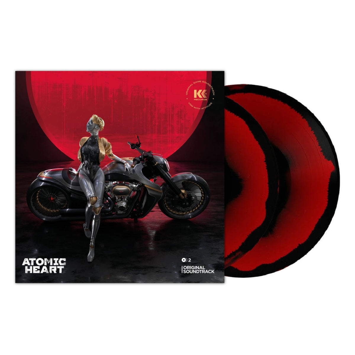 Atomic Heart Original Game Soundtrack Kid Katana Records KKR019 2LP red and black corona vinyl edition