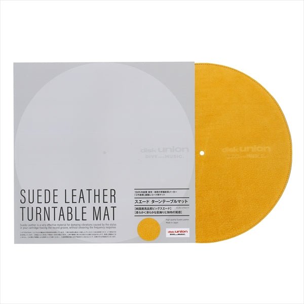 Disk Union Suede Leather Turntable Mat - Disk Union-Audio-Exchange