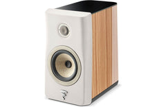 Focal Kanta N1 Bookshelf Speaker (Pair) - Ivory Mat/ Walnut Veneer - Refurbished w/ Warranty - Focal-Audio-Exchange