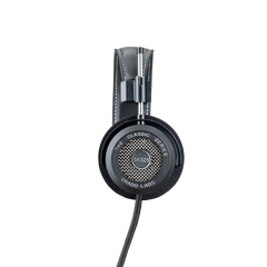 Grado SR325 Classic Series open-back headphones side view with aluminum earcups