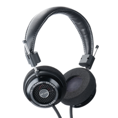 Grado SR325 Classic Series open-back headphones three-quarter view with aluminum housing
