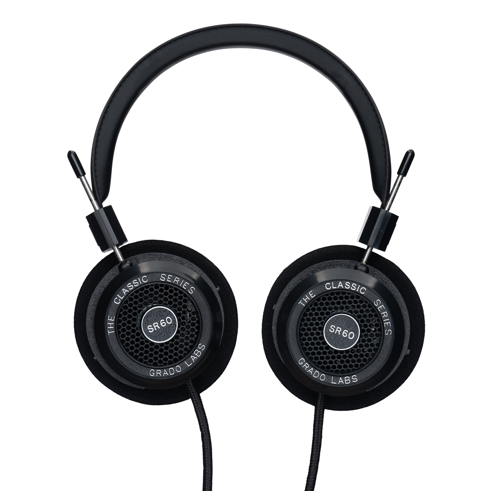 Grado SR60 Classic Series headphones top view with open-back earcups