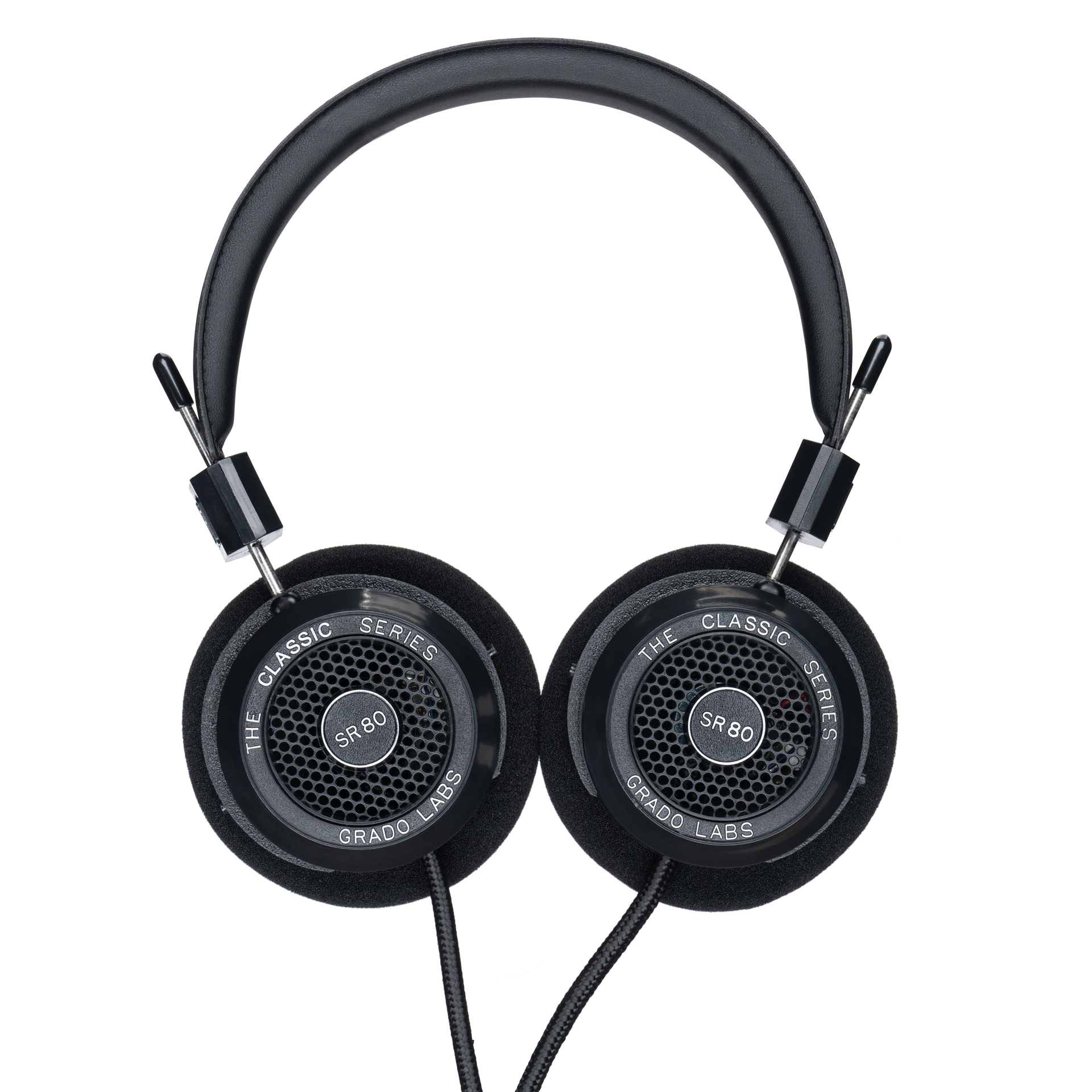 Grado SR80 Classic Series headphones top view with open-back earcups