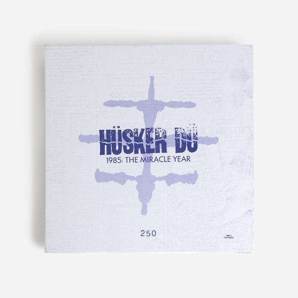 Hüsker Dü 1985 The Miracle Year 2025 Numero Group deluxe 4LP opaque white vinyl box set cover