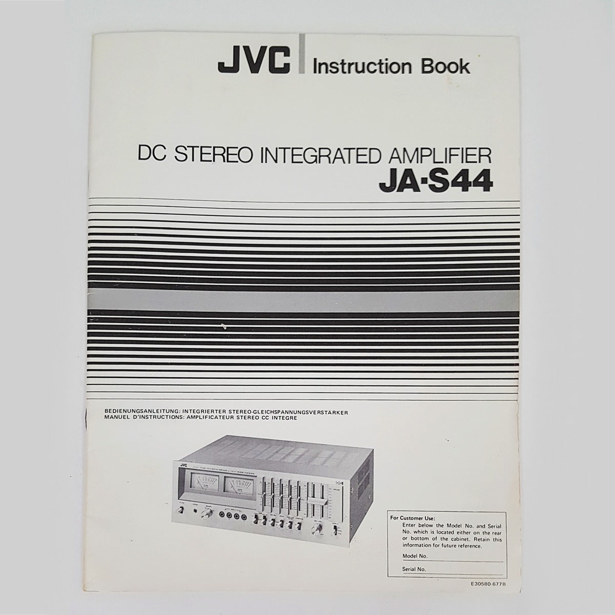 JVC JA-S44 Stereo Integrated Amplifier - JVC-Audio-Exchange