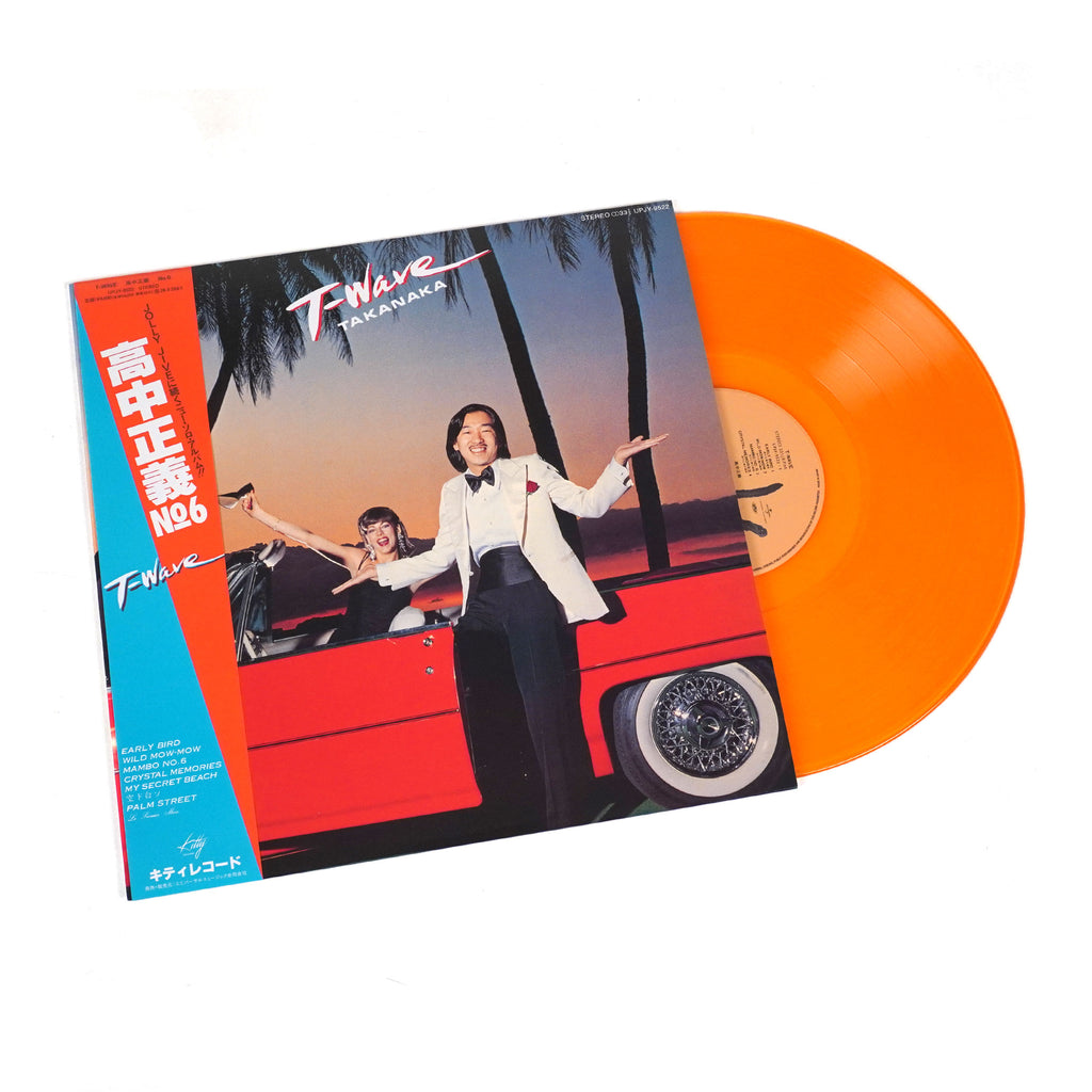Masayoshi Takanaka T-WAVE limited Japanese 180g clear orange vinyl LP with obi strip