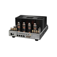 McIntosh MA2375 rear-angle view of inputs and speaker connections