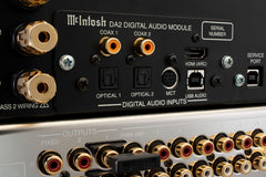 McIntosh MA8950 DA2 digital audio module and rear digital connections close-up