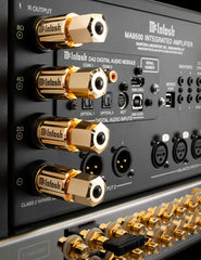 McIntosh MA9500 Solid Cinch speaker binding posts for 2, 4 and 8 ohm loudspeakers
