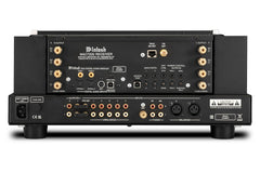 Rear panel of the McIntosh MAC7200 stereo receiver showing analog, digital, tuner and speaker connections