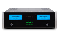 McIntosh MC152 2-channel solid state power amplifier front and top view