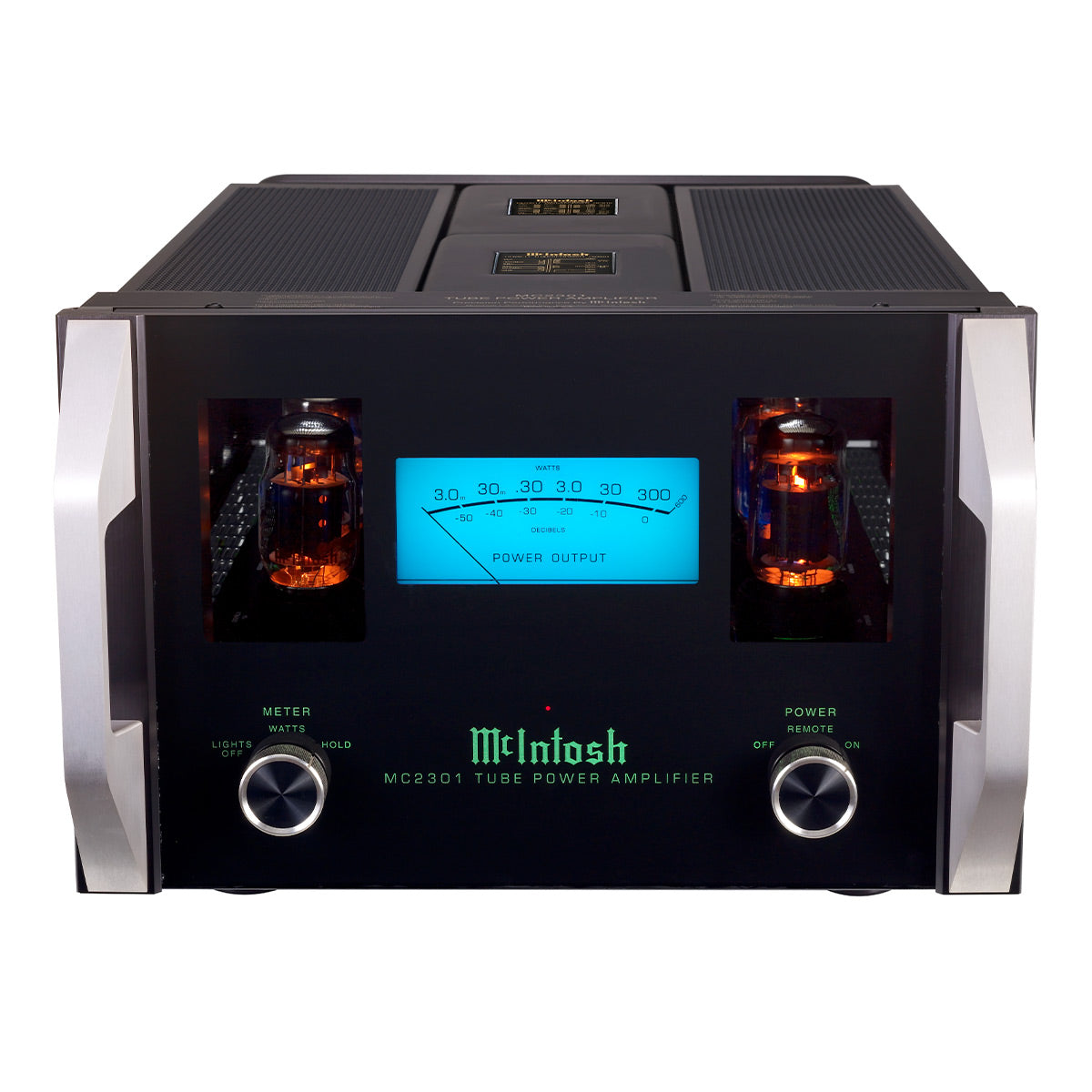 McIntosh MC2301 300-watt vacuum tube monoblock amplifier front view