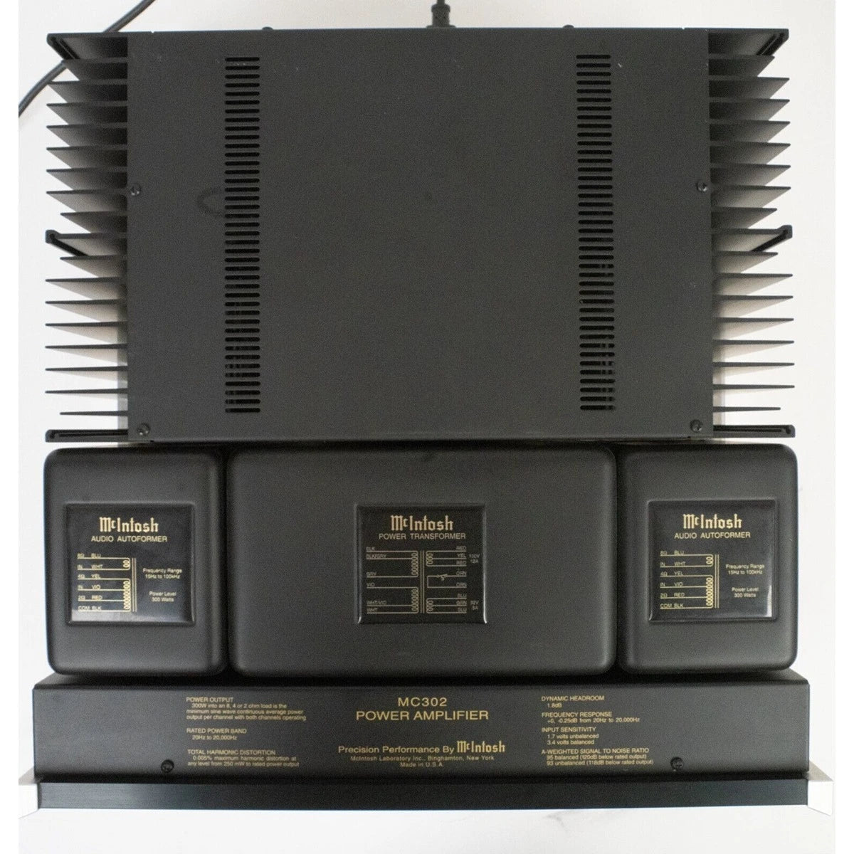 McIntosh MC302 Stereo Power Amplifier - Near Mint w/ Original Box
