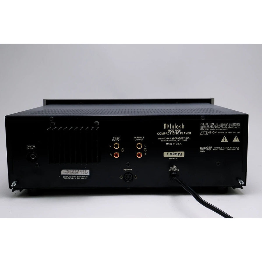 McIntosh MCD7005 CD Player - McIntosh-Audio-Exchange