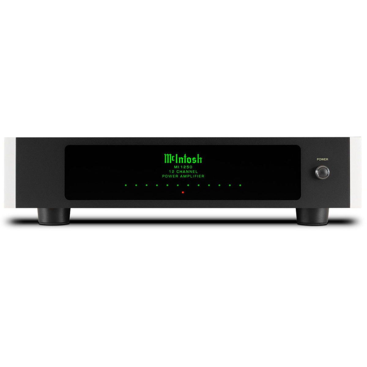 McIntosh MI1250 12-channel power amplifier front view
