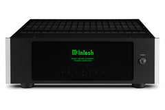 McIntosh MI347 7-channel home theater amplifier front and top view