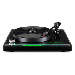 McIntosh MT2 Precision Turntable front angled view with Sumiko Moonstone cartridge