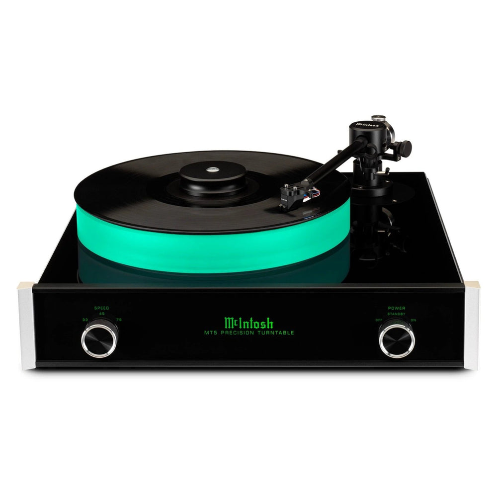 McIntosh MT5 Precision Turntable with illuminated platter